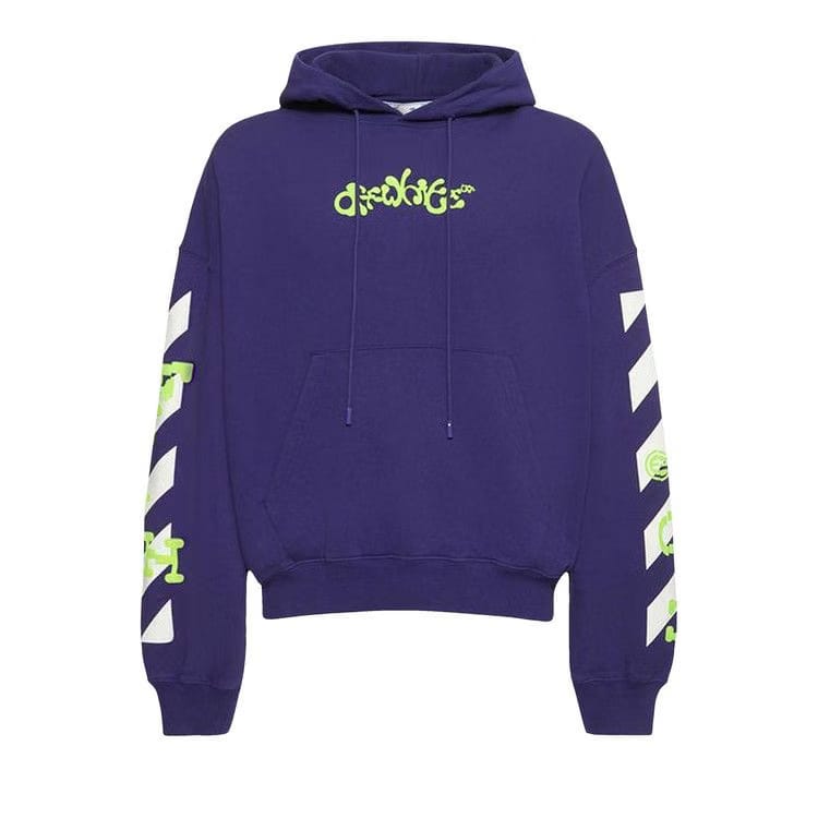 Off-White Opposite Arrow Boxy Hoodie Purple/Lime