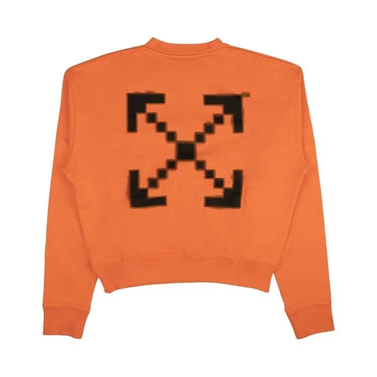 Off-White Graphic Hoodie Sweatshirt Orange