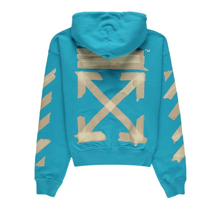 Off-White Tape Arrows Ov Hoodie Petrol Blue