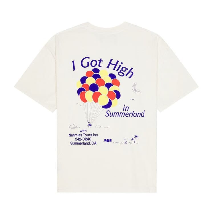 Nahmias High In Summerland Boxy T-Shirt Egg White
