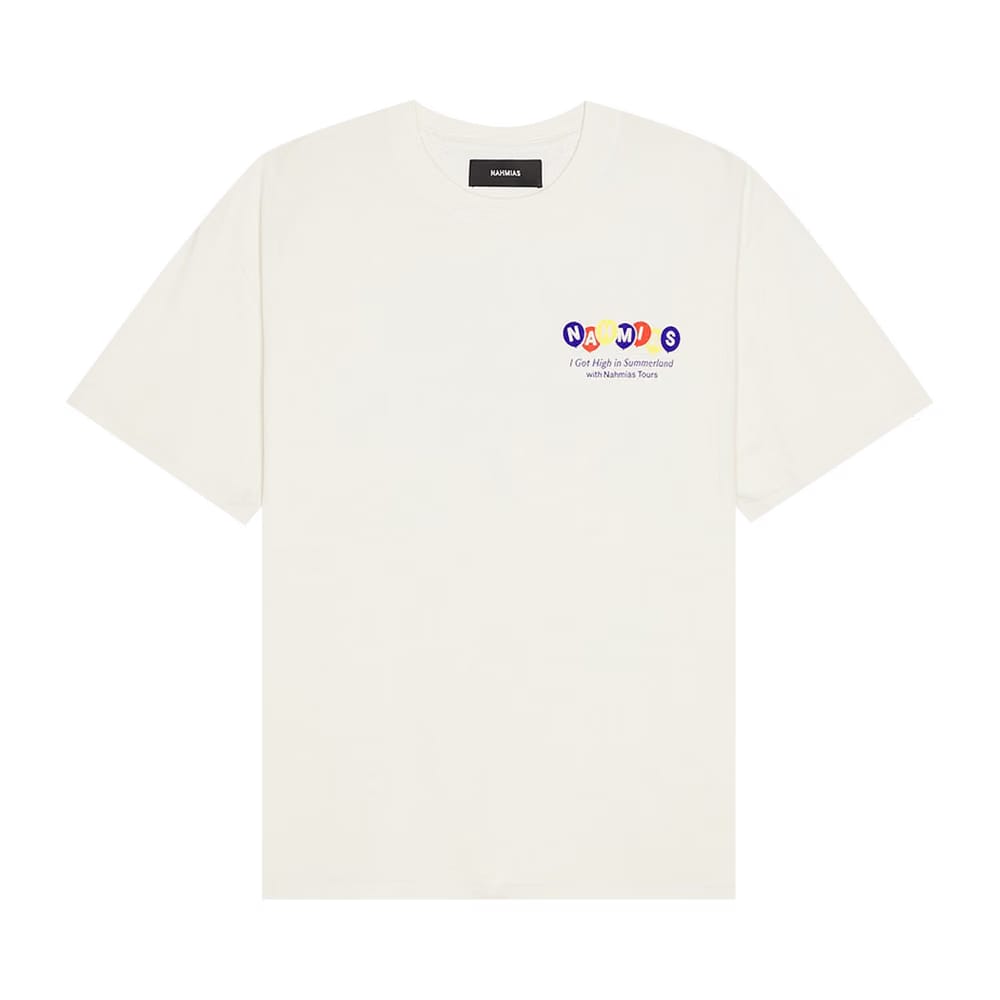 Nahmias High In Summerland Boxy T-Shirt Egg White