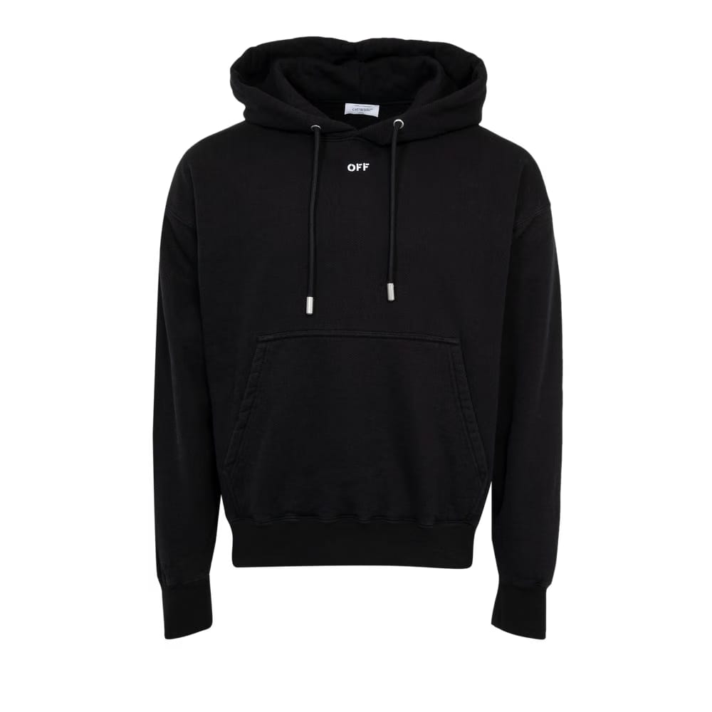 Off-White Arrow Embroidered Skate Hoodie Black/White