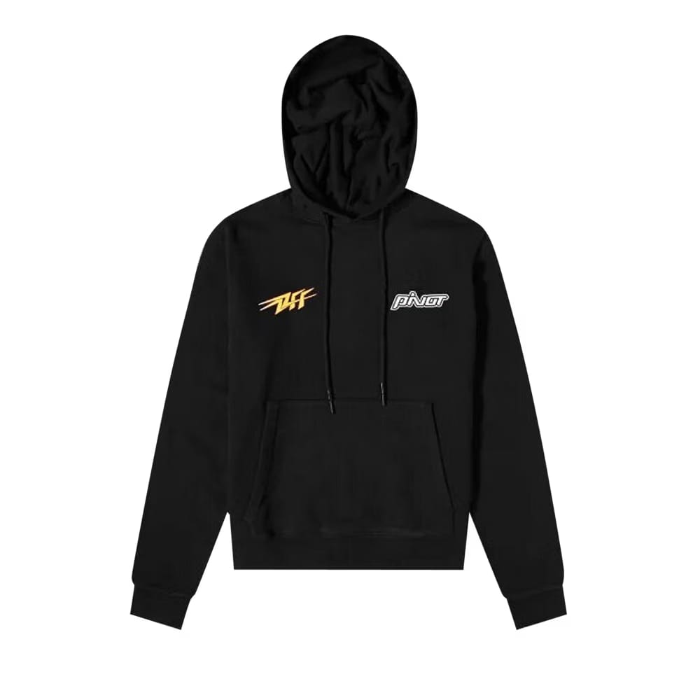 Off-White Thunder Slim Hoodie Black/Yellow
