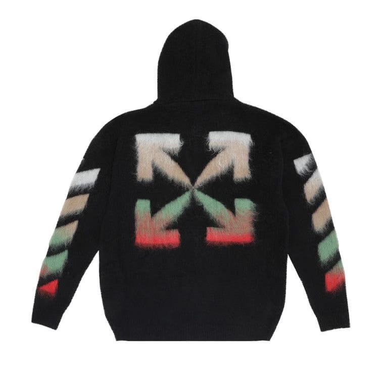 Off-White Diag Brushed Zip Hoodie Black/Multicolor