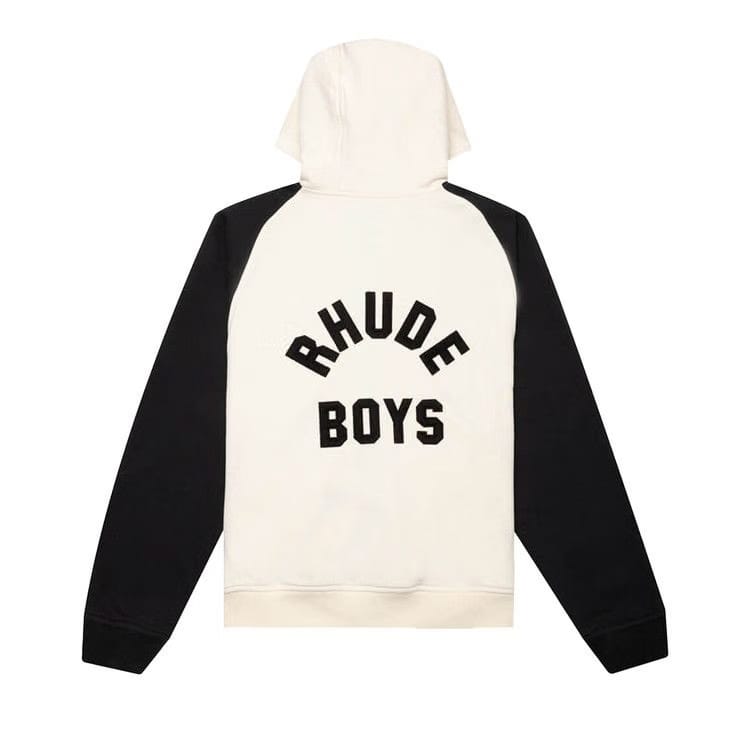Rhude Boys Raglan Hoodie Off White