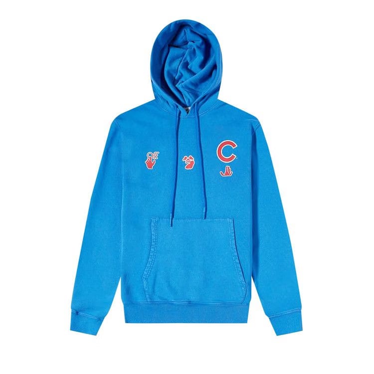 Off-White x MLB Chicago Cubs Hoodie Blue/Red