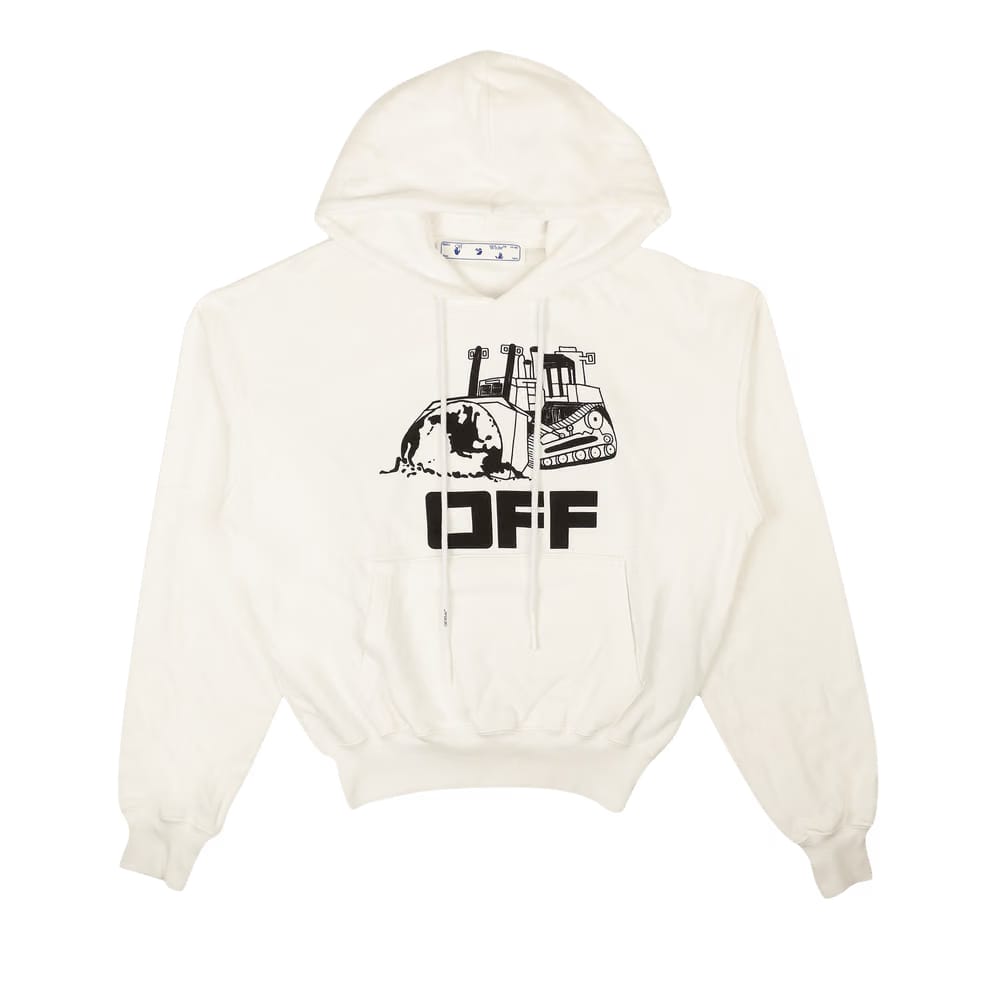 Off-White World Caterpillar Over Hoodie White/Black