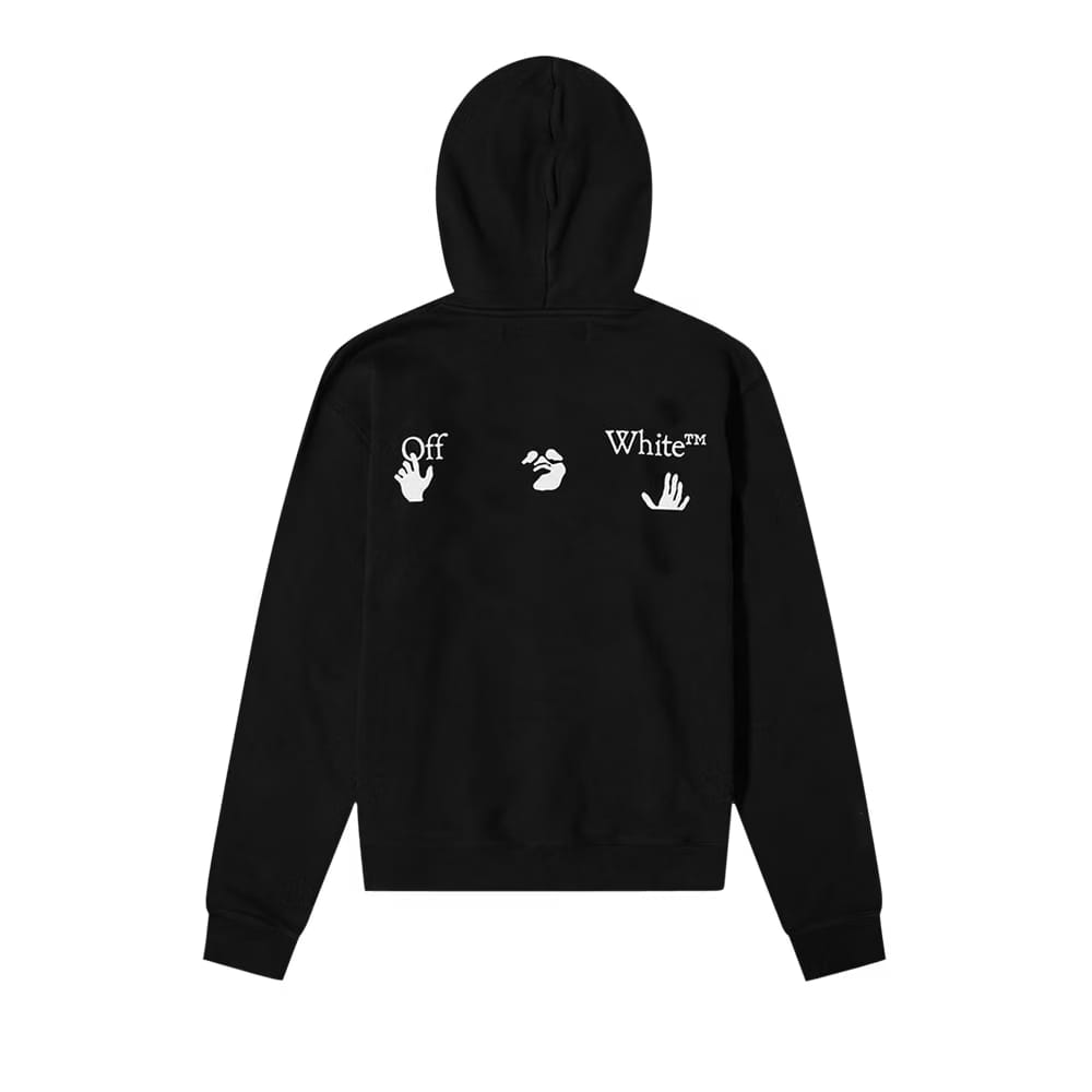 Off-White Big Logo Slim Hoodie Black//White