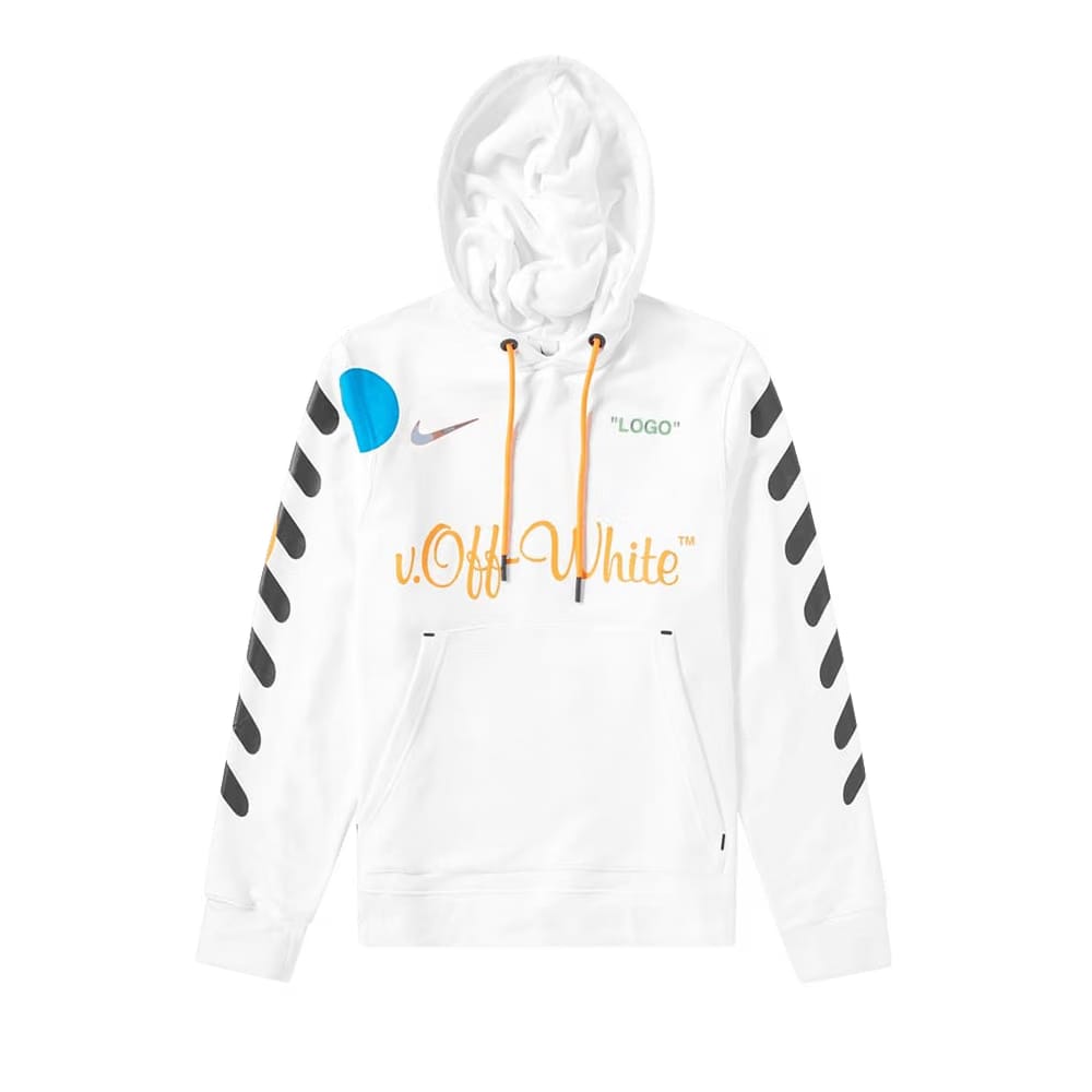 Nikelab x Off-White Mercurial NRG x Hoodie White/Total Orange