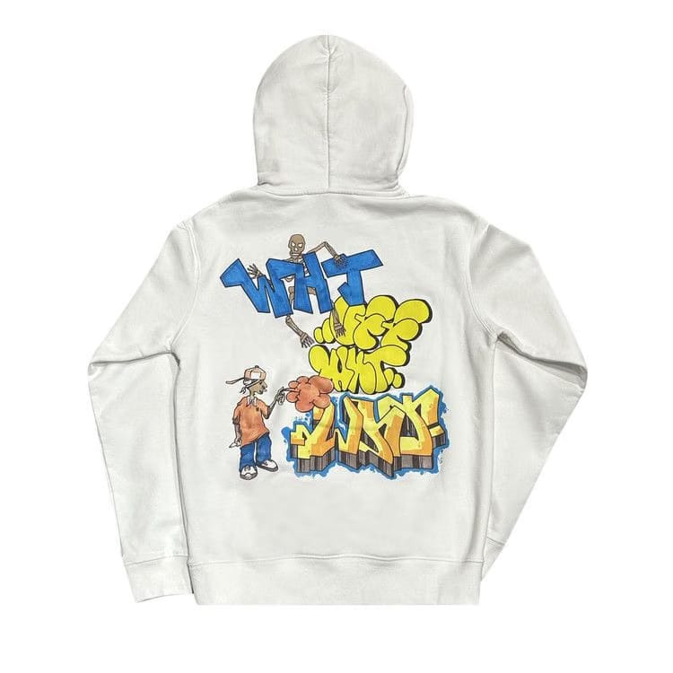 Off-White Spray Graffiti Pupp Slim Hoodie White/Multicolor