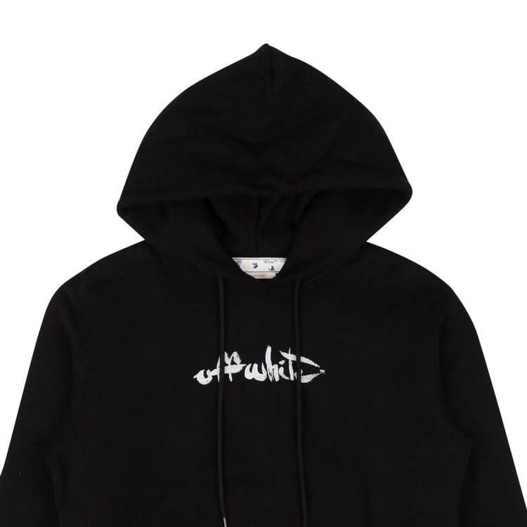 Off-White Paint Arrow Slim Hoodie Black/White