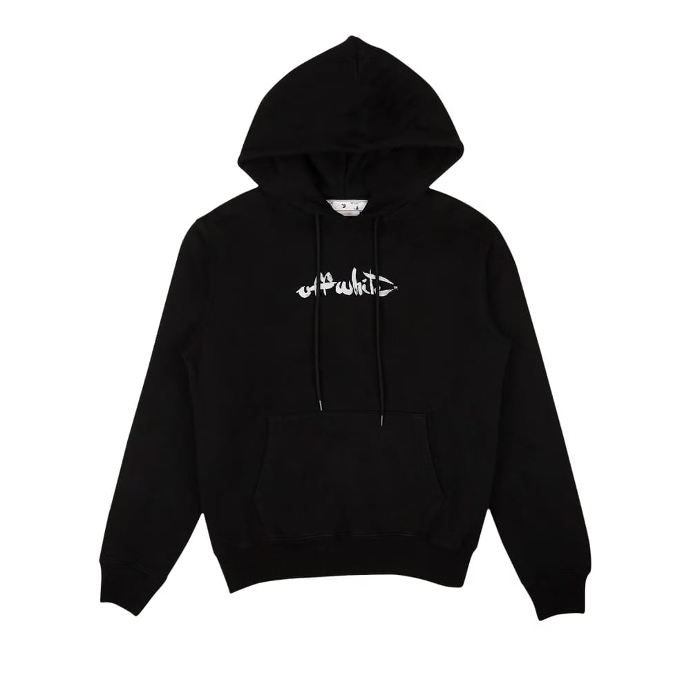 Off-White Paint Arrow Slim Hoodie Black/White