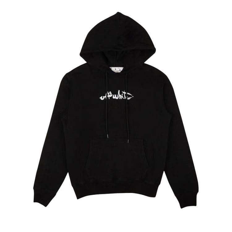Off-White Paint Arrow Slim Hoodie Black/White