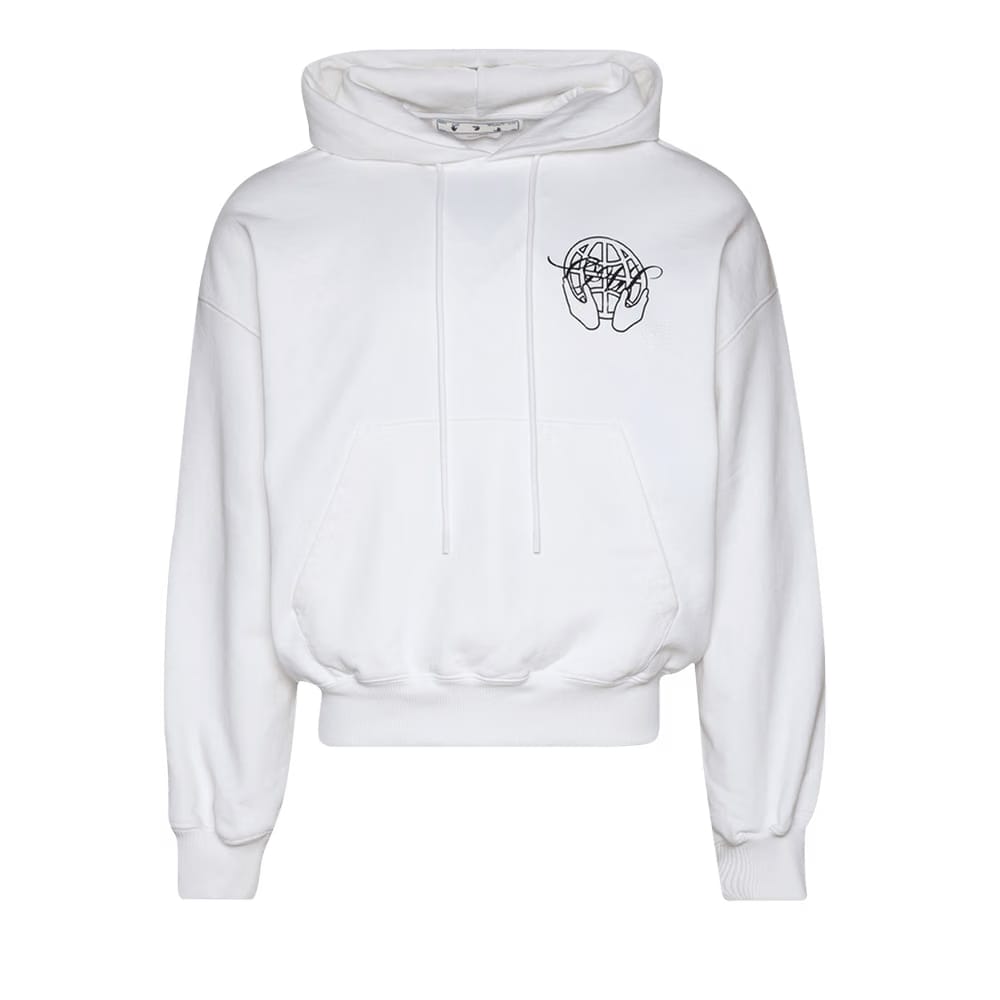 Off-White Hand Arrow Boxy Hoodie White/Black