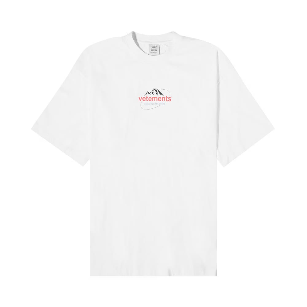 Vetements Spring Water Logo T-Shirt White