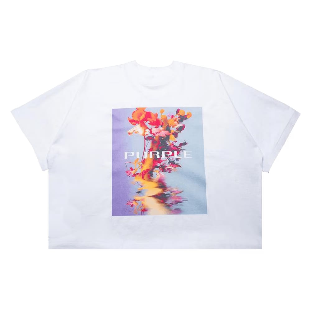 PURPLE BRAND Heavyweight Jersey Oversized T-Shirt White