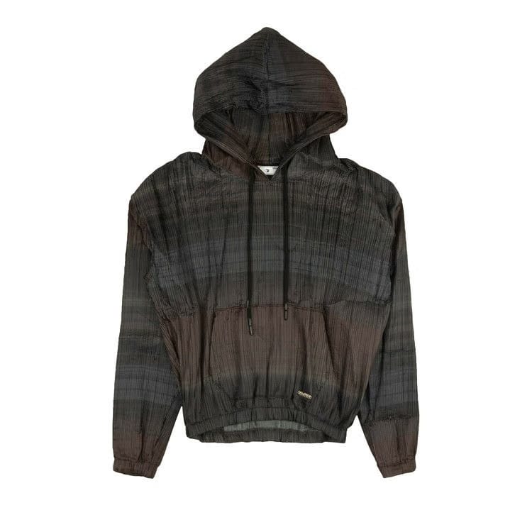 Off-White Plisse Over Hoodie Brown
