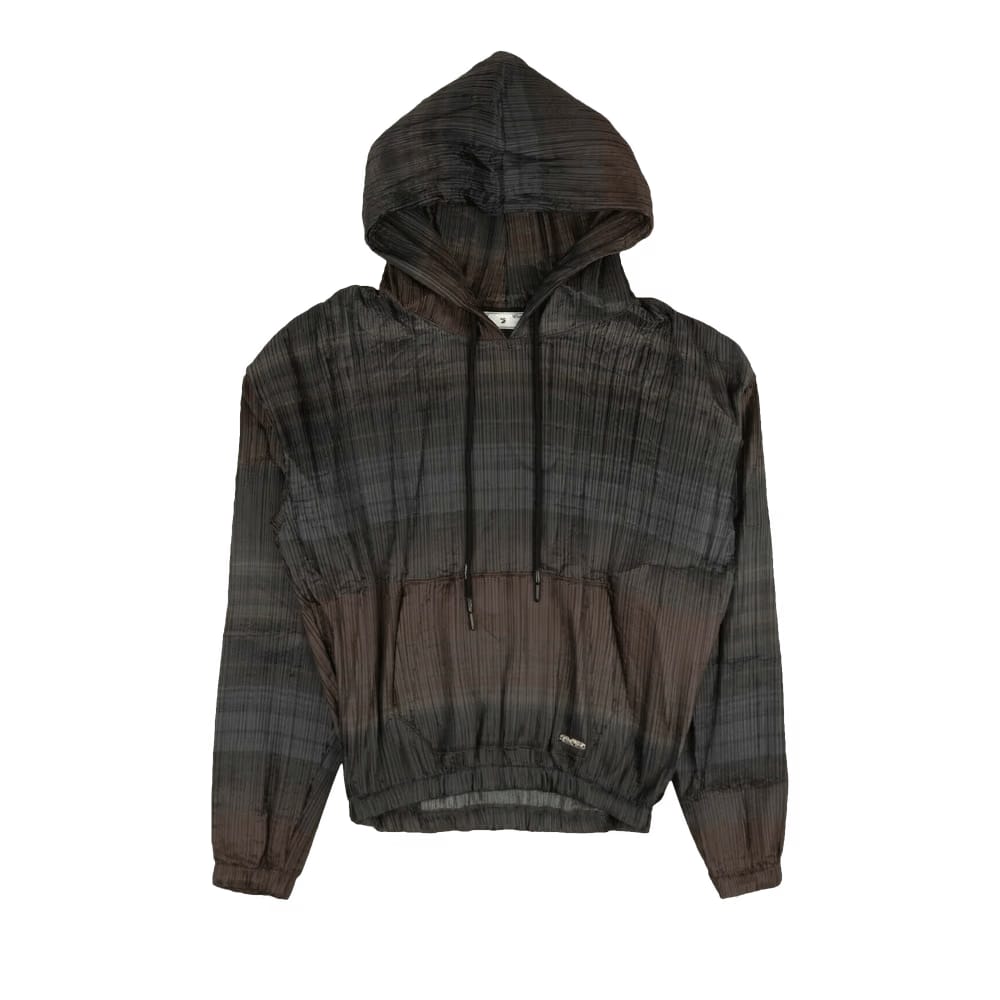 Off-White Plisse Over Hoodie Brown
