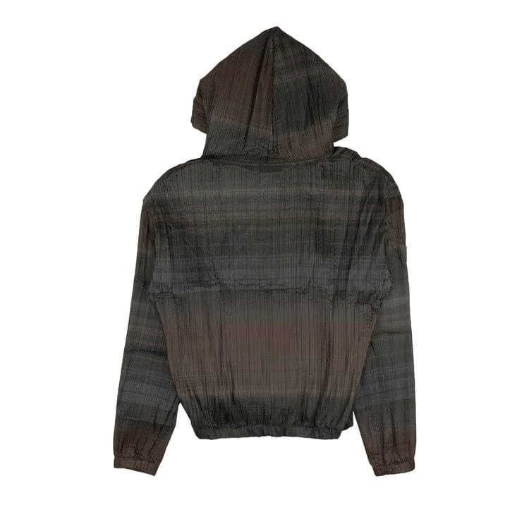 Off-White Plisse Over Hoodie Brown