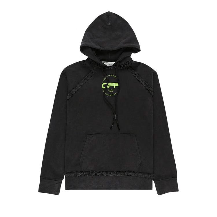 Off-White Hand Logo Incompiuto Hoodie Black
