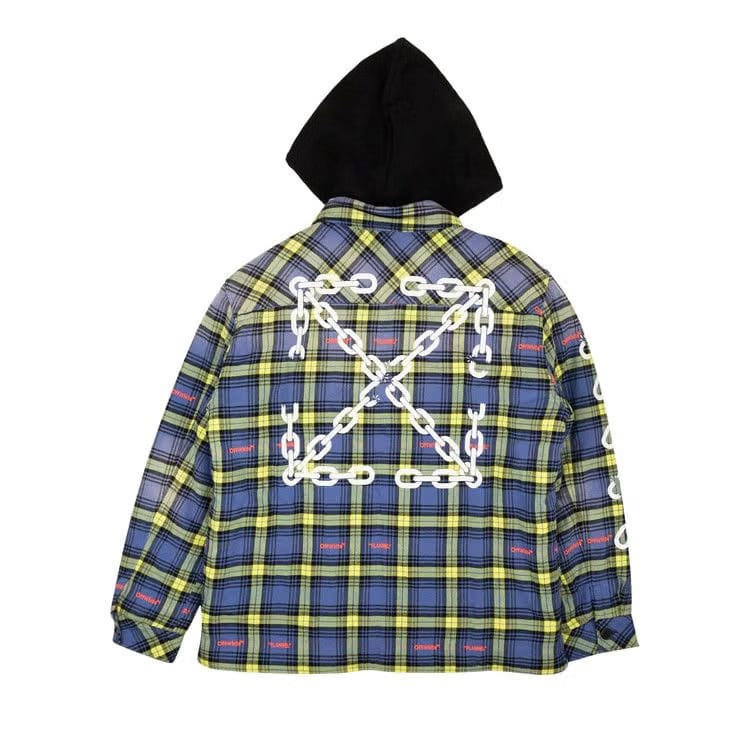 Off-White Arrow Logo Jacket Dusty Blue