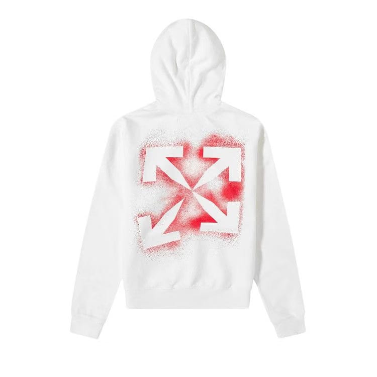 Off-White Stencil Arrows Hoodie White