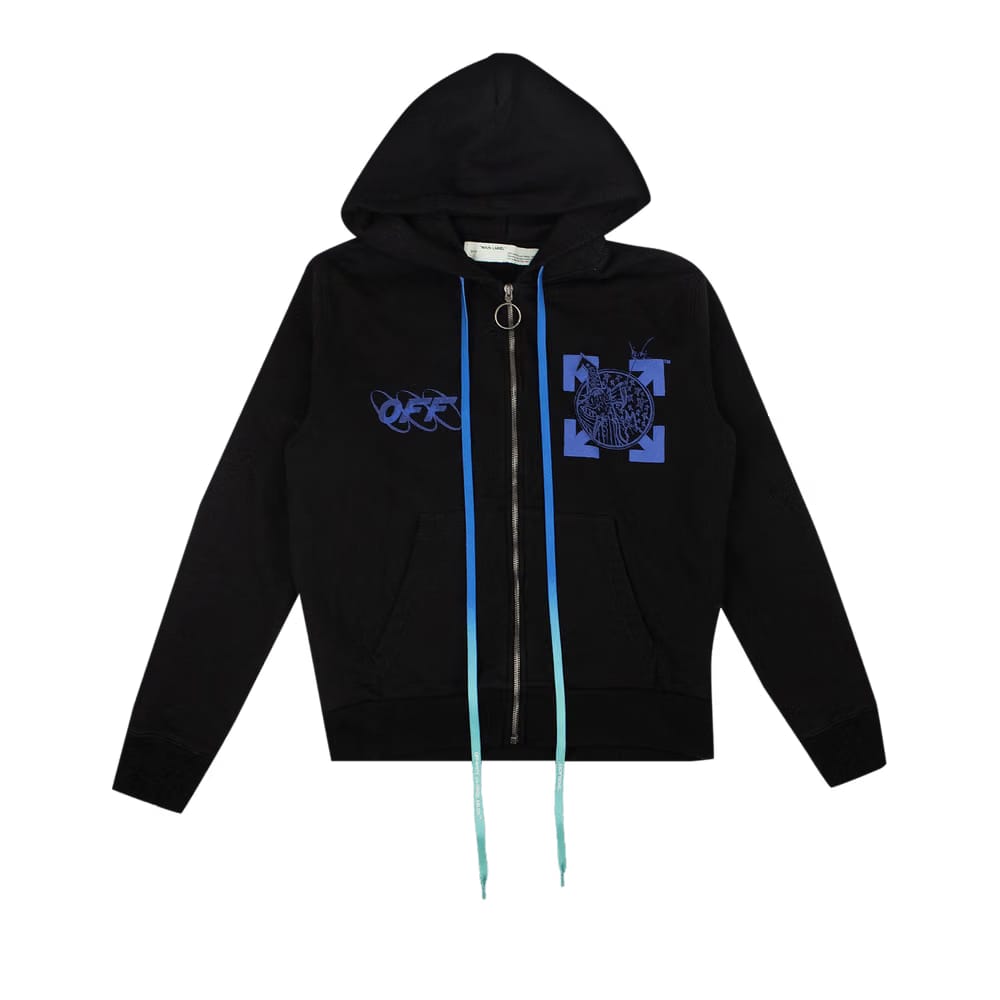 Off-White Graphic Logo Hoodie Black