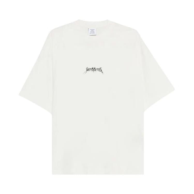 Vetements Metal Logo Regular T-Shirt Ice White