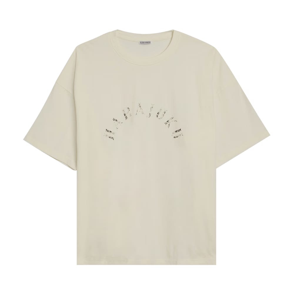 Glass Cypress Harajuku Print T-Shirt White