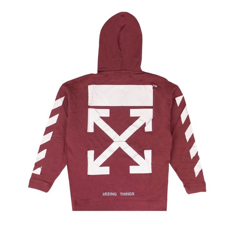 Off-White Diags Arrows Hoodie Red