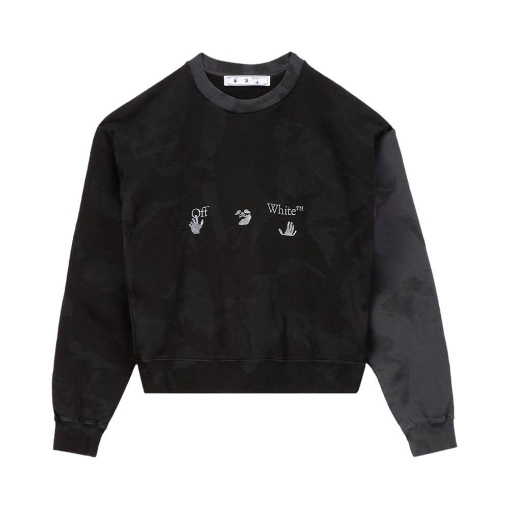 Off-White Tie Dye Over Crew Black