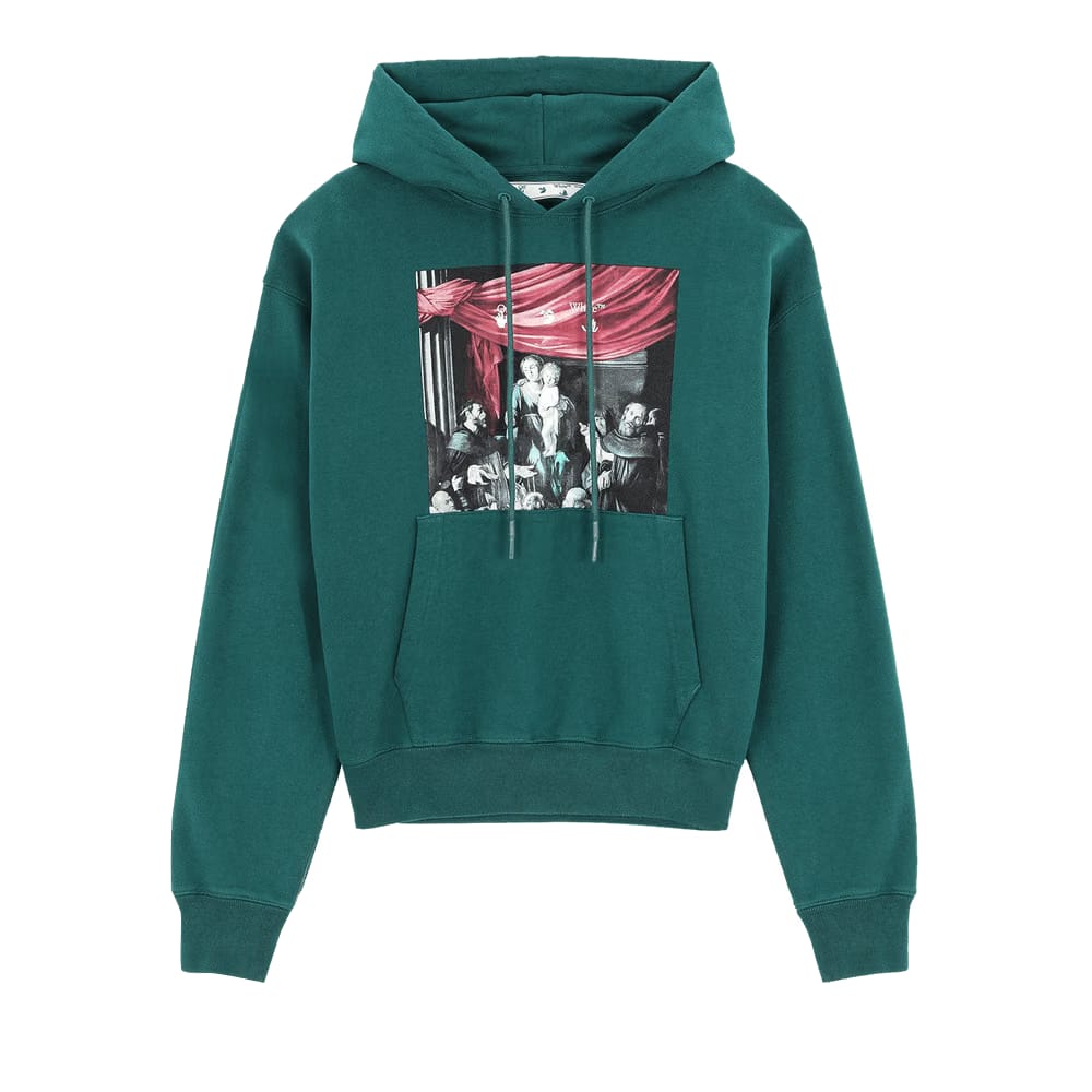 Off-White Caravaggio Painting Over Hood Dark Green