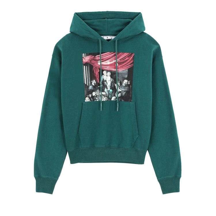 Off-White Caravaggio Painting Over Hood Dark Green