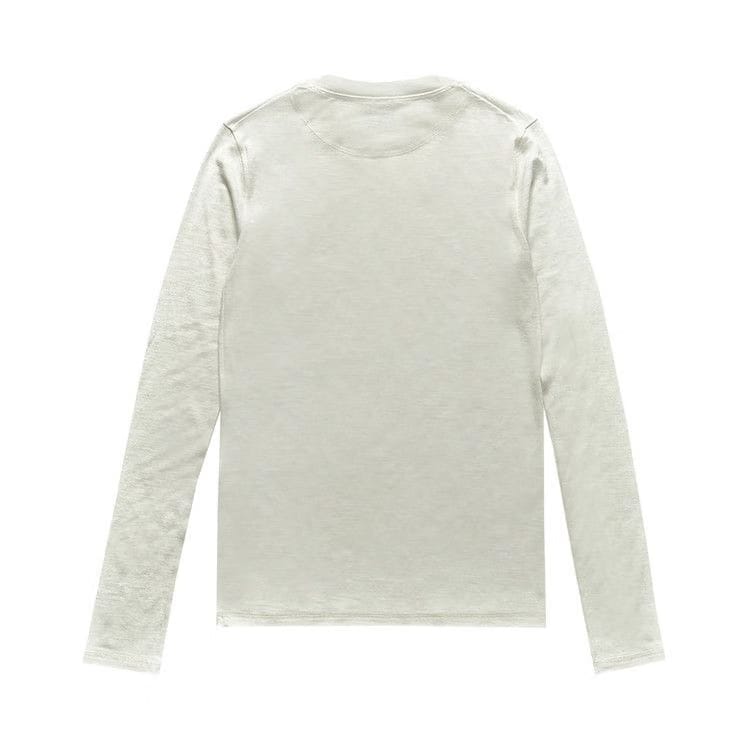 Jil Sander Technical Wool Jersey Long-Sleeve T-Shirt White