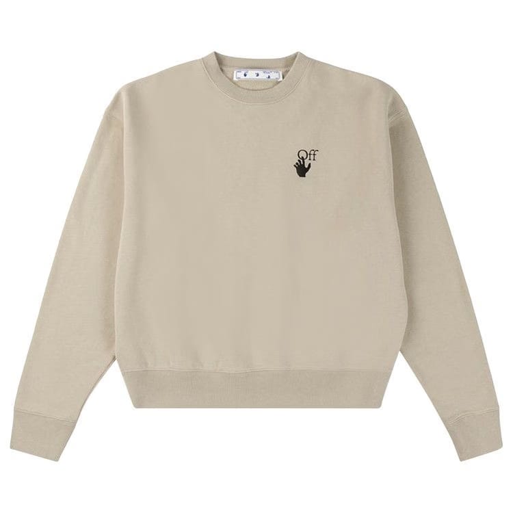 Off-White Bubble Arrow Over Crewneck Abbey Stone