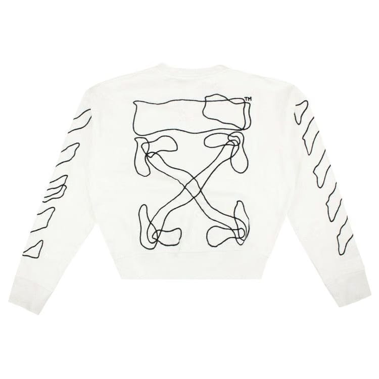 Off-White Abstract Logo Sweatshirt White