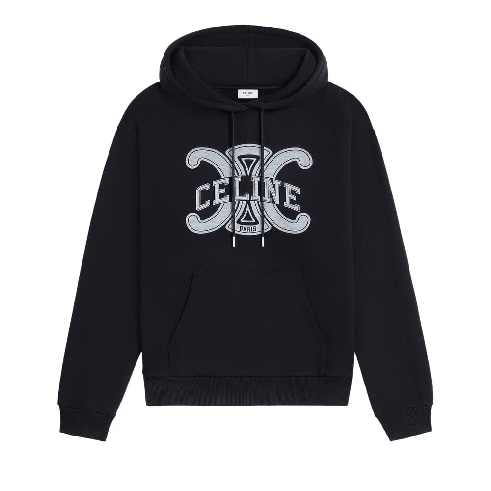 CELINE Loose Hoodie Black/White
