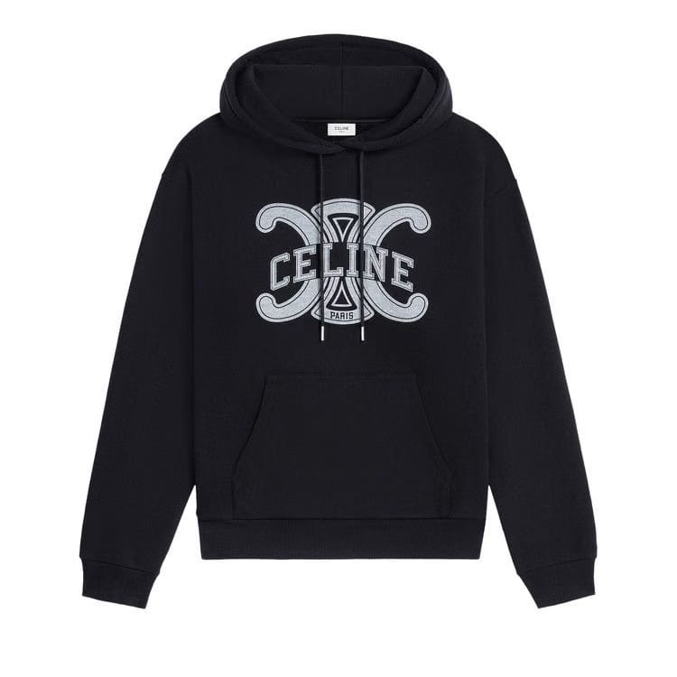 CELINE Loose Hoodie Black/White