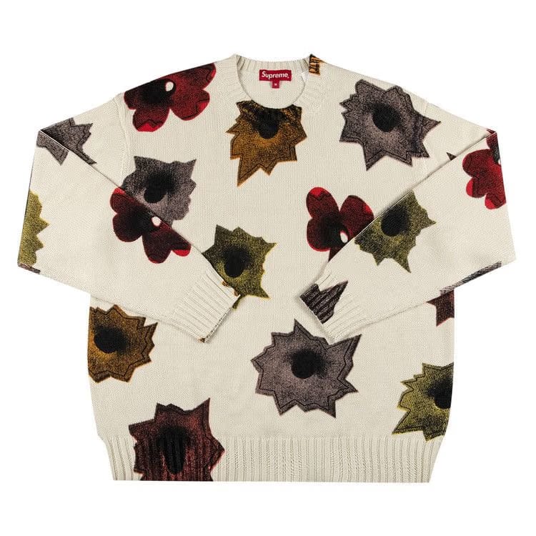 Supreme x Nate Lowman Sweater White