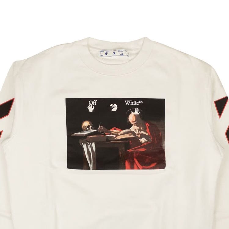 Off-White Caravaggio Slim Crewneck White/Red