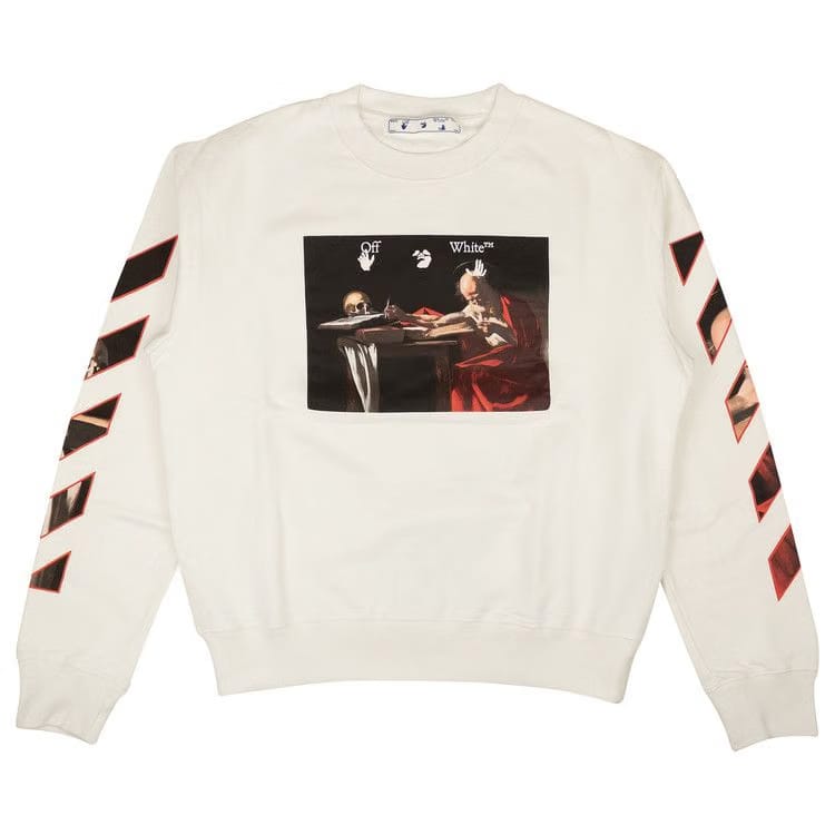 Off-White Caravaggio Slim Crewneck White/Red