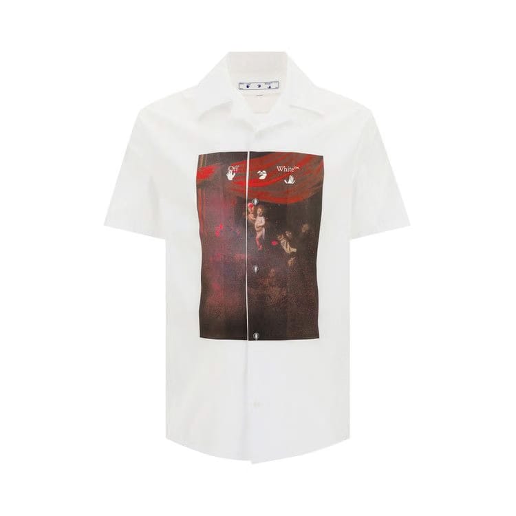 Off-White Sprayed Caravaggio Holiday Shirt White/Red