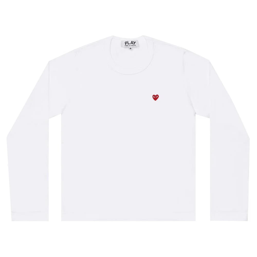 Comme des Garçons PLAY Small Heart Long-Sleeve T-Shirt White