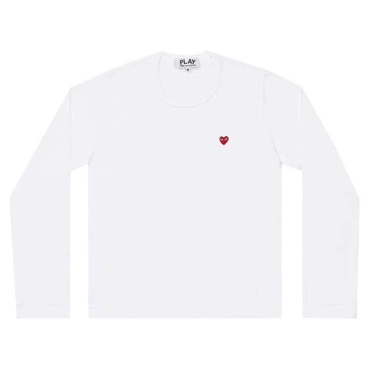 Comme des Garçons PLAY Small Heart Long-Sleeve T-Shirt White