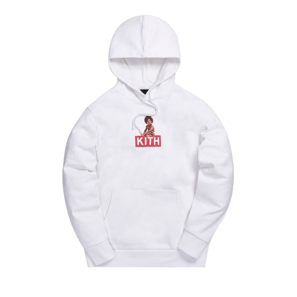 Kith x Biggie Classic Logo Hoodie White