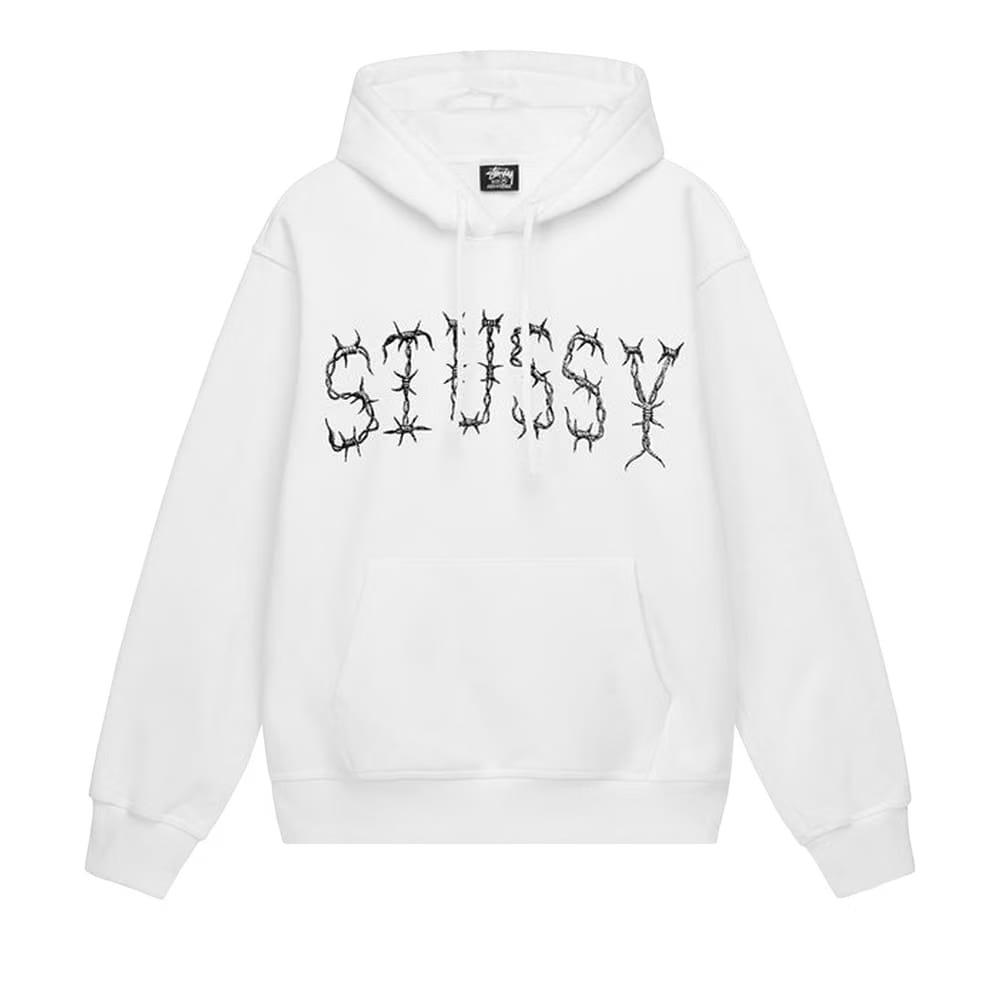 Stussy Barb Hoodie White