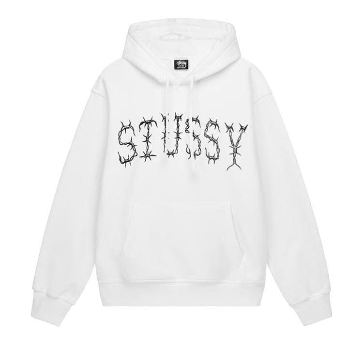 Stussy Barb Hoodie White