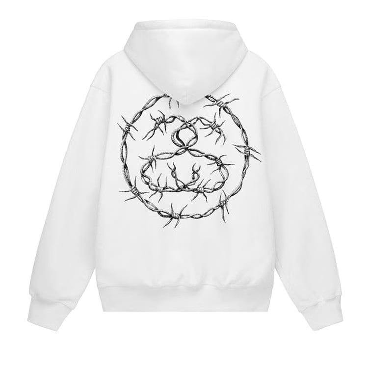 Stussy Barb Hoodie White