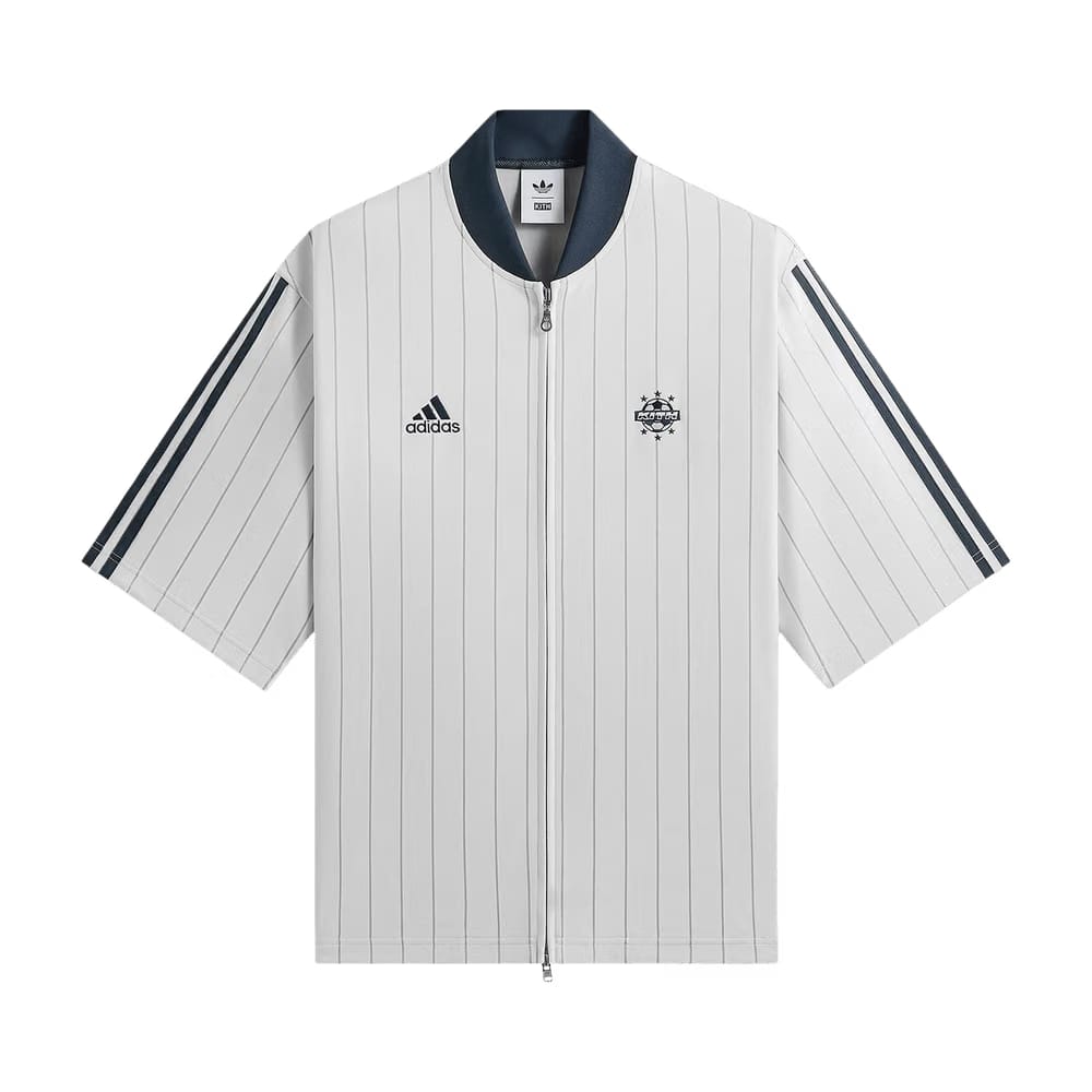 Kith For Adidas Football Pinstripe Jersey White