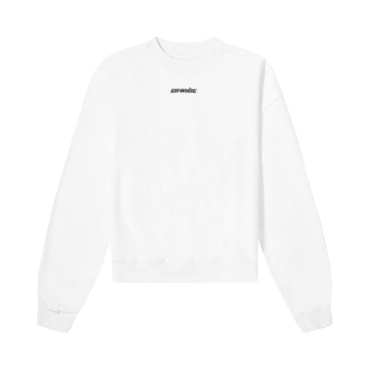 Off-White Marker Over Crewneck White/Blue